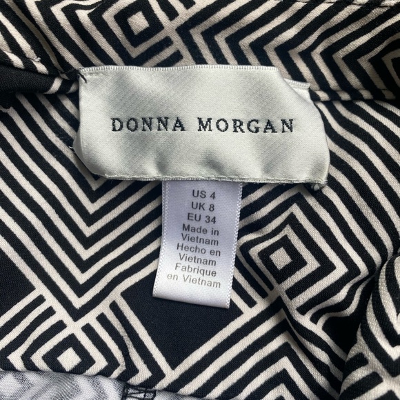 Donna Morgan Black and White Dress - Picture 5 of 6